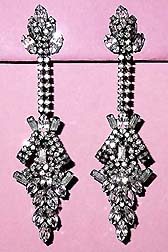 a beautiful vintage costume jewelry Juliana earrings signed Vendome