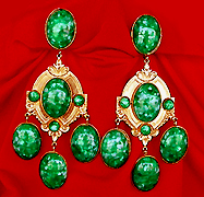 a beautiful VINTAGE COSTUME ESTATE ANTIQUE JEWELRY EARRINGS unsigned