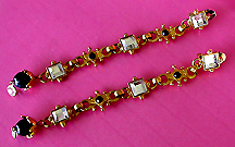 a beautiful vintage costume jewelry Juliana earrings unsigned