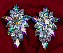 a beautiful vintage costume jewelry Juliana earrings unsigned