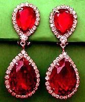 a beautiful vintage costume jewelry Juliana earrings unsigned