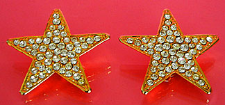 a beautiful VINTAGE COSTUME ESTATE ANTIQUE JEWELRY EARRINGS unsigned