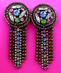 a beautiful vintage costume jewelry Juliana earrings unsigned