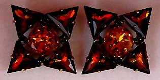 a beautiful vintage costume jewelry Juliana earrings unsigned
