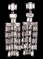 a beautiful VINTAGE COSTUME ESTATE ANTIQUE JEWELRY EARRINGS unsigned