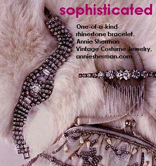a beautiful vintage costume jewelry bracelet