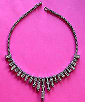a beautiful vintage costume jewelry vintage mother of pearl necklace