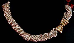 a beautiful vintage costume jewelry choker necklace unsigned
