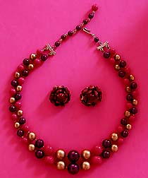 a beautiful vintage costume jewelry clear rhinestone Vintage Estate Antique Necklace
