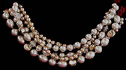 a beautiful vintage costume jewelry choker necklace unsigned