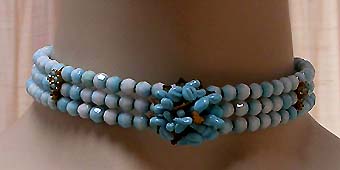 a beautiful vintage costume Miriam Haskell jewelry necklace unsigned