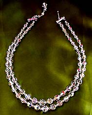 a beautiful vintage costume jewelry choker necklace unsigned