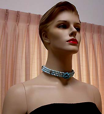 a beautiful vintage costume Miriam Haskell jewelry necklace unsigned