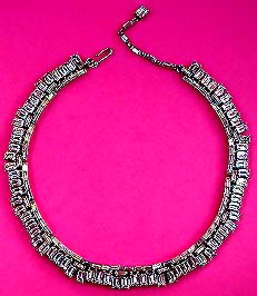 a beautiful vintage costume jewelry necklace