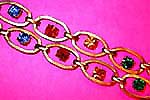 a beautiful vintage costume jewelry necklace unsigned