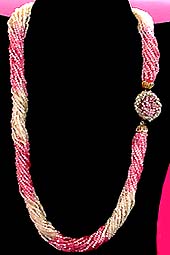 a beautiful vintage costume jewelry choker necklace unsigned