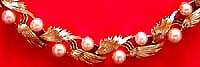 a beautiful vintage costume jewelry necklace Lisner