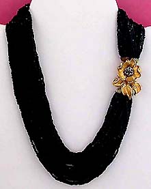 a beautiful vintage costume jewelry necklace