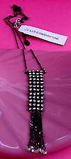 a beautiful vintage costume jewelry choker necklace unsigned