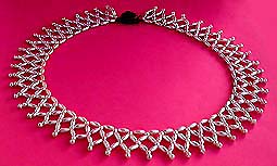 a beautiful vintage costume jewelry choker necklace unsigned
