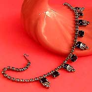 a beautiful vintage costume jewelry necklace