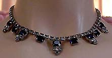 a beautiful vintage costume jewelry necklace
