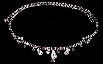 a beautiful vintage costume jewelry necklace unsigned