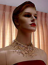 a beautiful vintage costume jewelry necklace