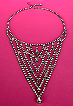 a beautiful vintage costume jewelry necklace