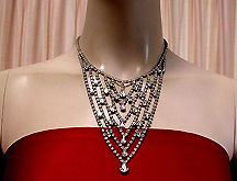 a beautiful vintage costume jewelry necklace