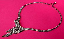 a beautiful vintage costume jewelry necklace