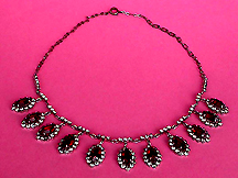 a beautiful vintage costume jewelry necklace