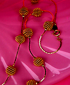 a beautiful vintage costume jewelry necklace