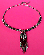 a beautiful vintage costume jewelry necklace