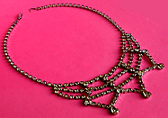 a beautiful vintage costume jewelry necklace