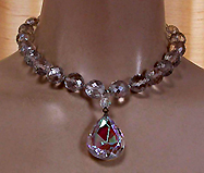 a beautiful vintage costume jewelry necklace