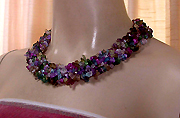 a beautiful vintage costume jewelry necklace