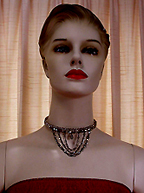 a beautiful vintage costume jewelry necklace