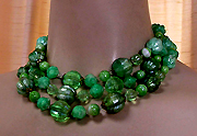 a beautiful vintage costume jewelry necklace