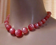 a beautiful vintage costume jewelry necklace