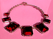 a beautiful vintage costume jewelry necklace