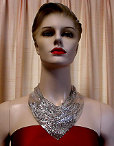 a beautiful vintage costume jewelry necklace