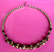 a beautiful vintage costume jewelry necklace