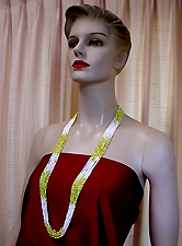 a beautiful vintage costume jewelry necklace