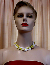 a beautiful vintage costume jewelry necklace