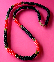 a beautiful vintage costume jewelry necklace