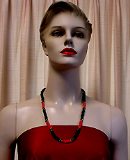 a beautiful vintage costume jewelry necklace