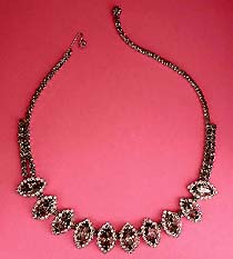 a beautiful vintage costume jewelry necklace Miriam Haskell