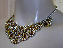 a beautiful vintage costume jewelry necklace