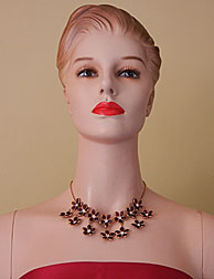 a beautiful vintage costume jewelry necklace